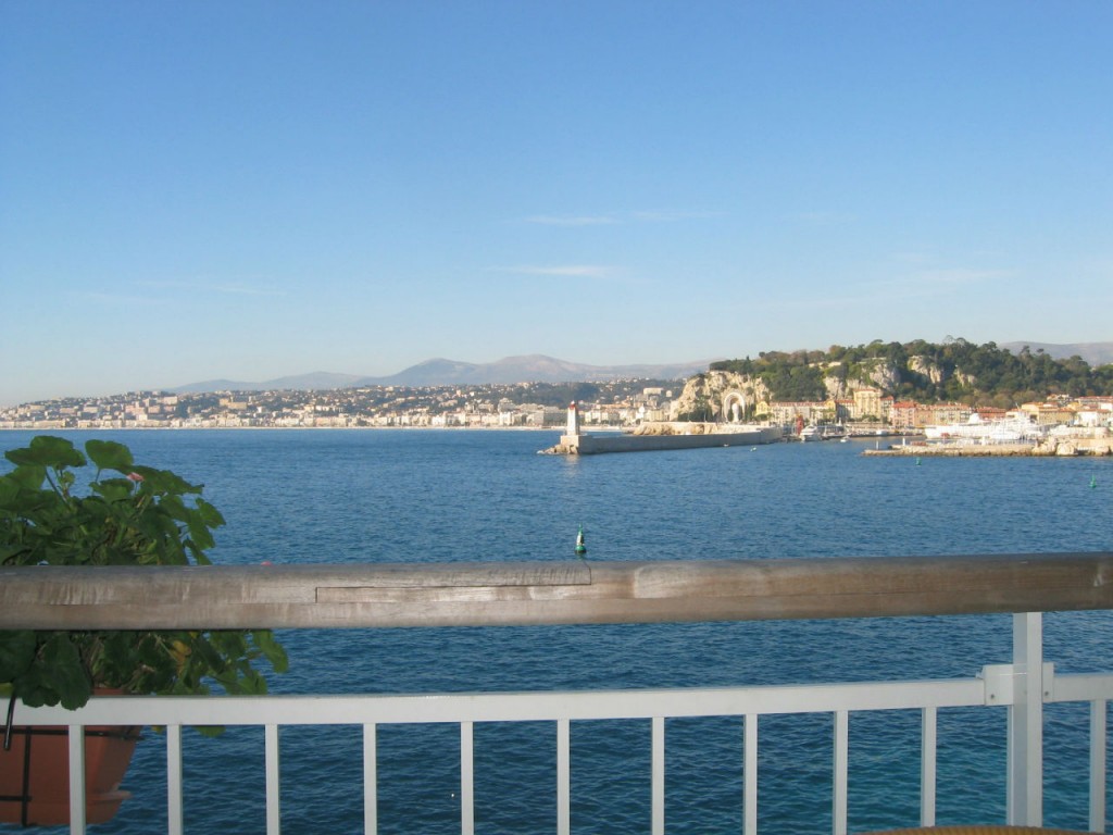 View at the famous Bouillabaisse and fish restaurant in Nice