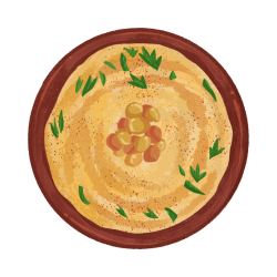 Hummus and Raw Vegetables